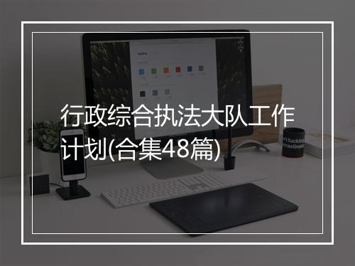 行政综合执法大队工作计划(合集48篇)