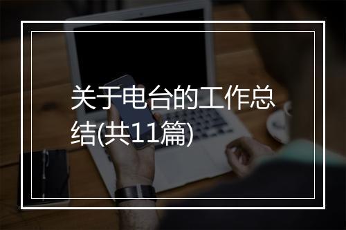 关于电台的工作总结(共11篇)