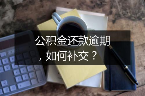 公积金还款逾期，如何补交？