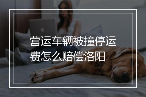 营运车辆被撞停运费怎么赔偿洛阳