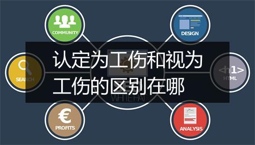 认定为工伤和视为工伤的区别在哪