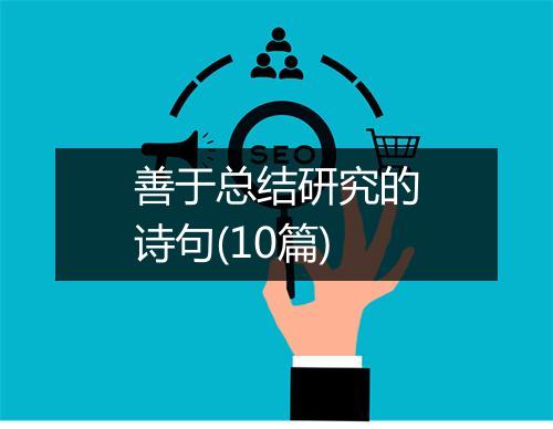 善于总结研究的诗句(10篇)