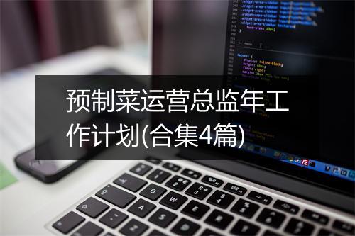 预制菜运营总监年工作计划(合集4篇)