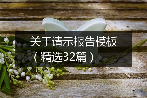 关于请示报告模板（精选32篇）