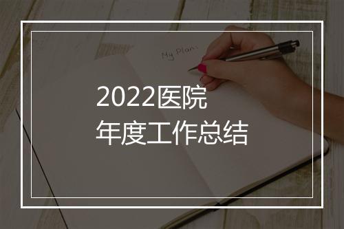 2022医院年度工作总结