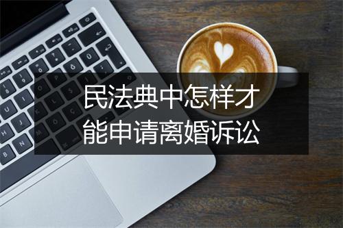 民法典中怎样才能申请离婚诉讼