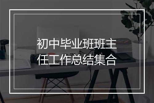 初中毕业班班主任工作总结集合
