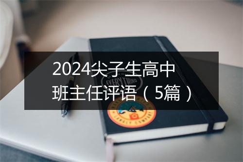 2024尖子生高中班主任评语（5篇）