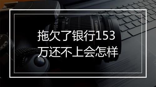 拖欠了银行153万还不上会怎样