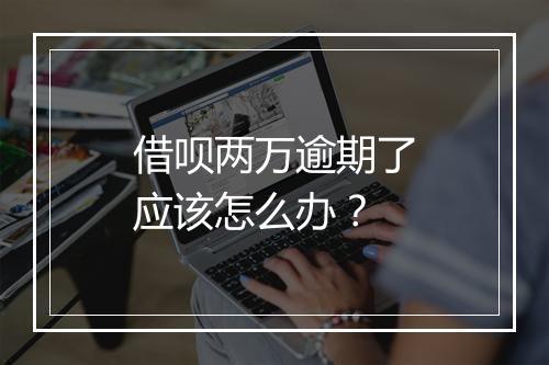 借呗两万逾期了应该怎么办？