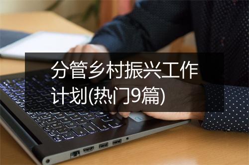 分管乡村振兴工作计划(热门9篇)