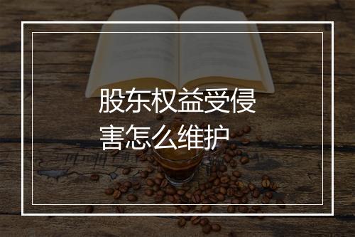 股东权益受侵害怎么维护