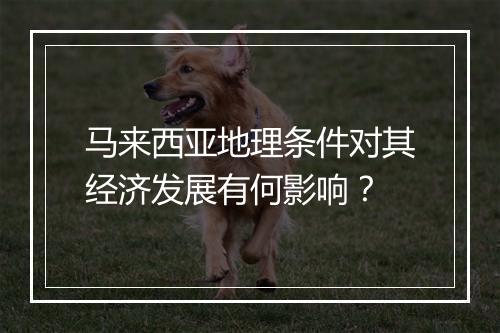 马来西亚地理条件对其经济发展有何影响？