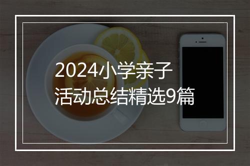 2024小学亲子活动总结精选9篇