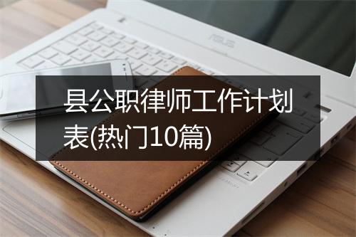 县公职律师工作计划表(热门10篇)