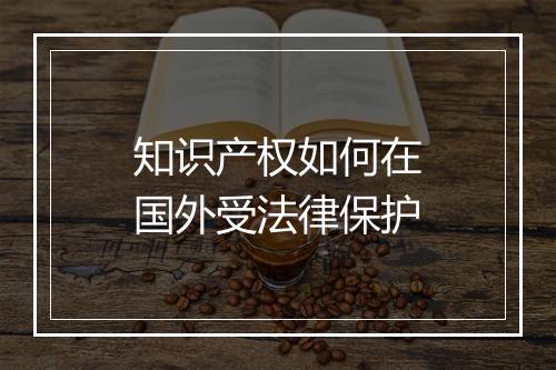 知识产权如何在国外受法律保护