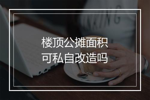楼顶公摊面积可私自改造吗