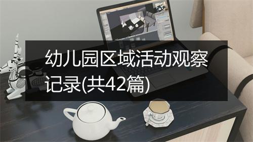 幼儿园区域活动观察记录(共42篇)