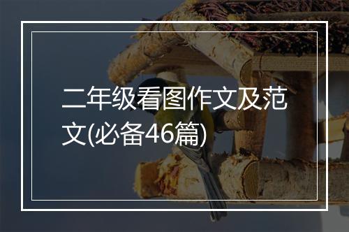 二年级看图作文及范文(必备46篇)