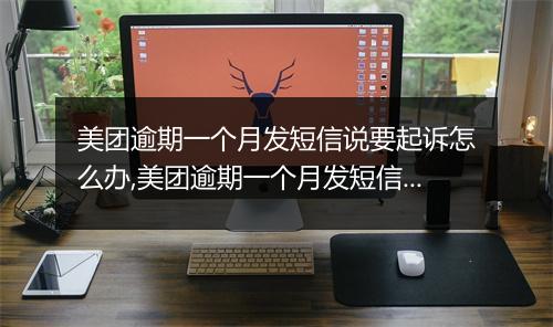 美团逾期一个月发短信说要起诉怎么办,美团逾期一个月发短信起诉风险大吗