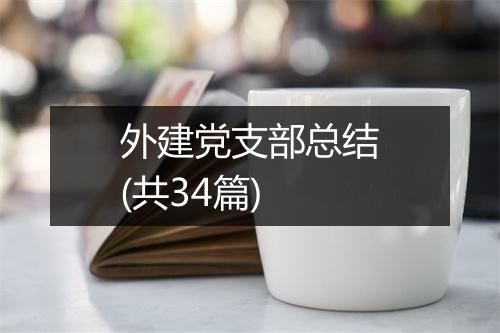 外建党支部总结(共34篇)