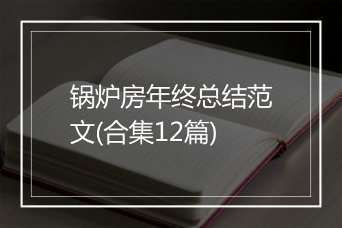 锅炉房年终总结范文(合集12篇)