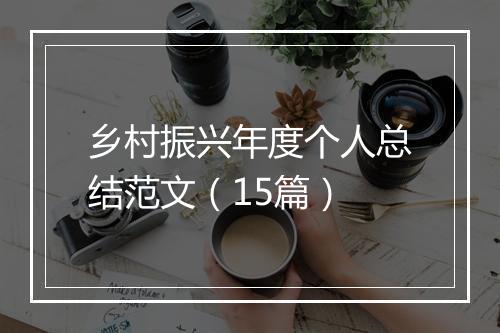 乡村振兴年度个人总结范文（15篇）