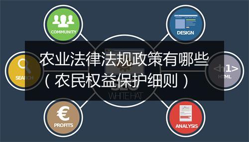 农业法律法规政策有哪些（农民权益保护细则）