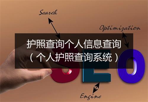 护照查询个人信息查询（个人护照查询系统）