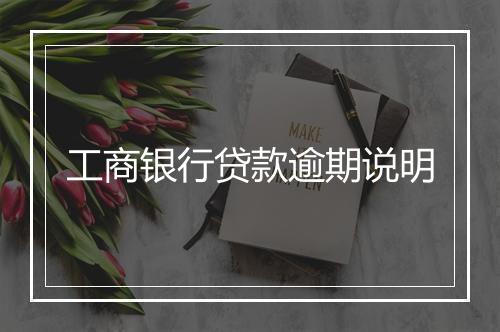 工商银行贷款逾期说明