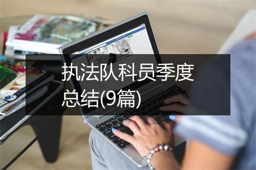 执法队科员季度总结(9篇)