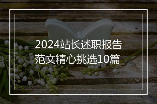 2024站长述职报告范文精心挑选10篇