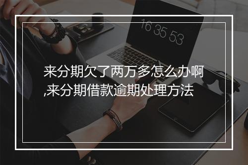 来分期欠了两万多怎么办啊,来分期借款逾期处理方法