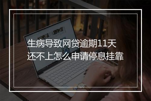 生病导致网贷逾期11天还不上怎么申请停息挂靠