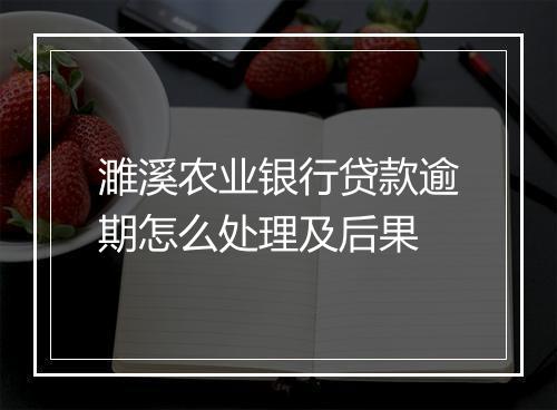濉溪农业银行贷款逾期怎么处理及后果