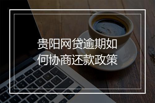 贵阳网贷逾期如何协商还款政策