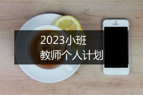 2023小班教师个人计划
