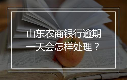 山东农商银行逾期一天会怎样处理？