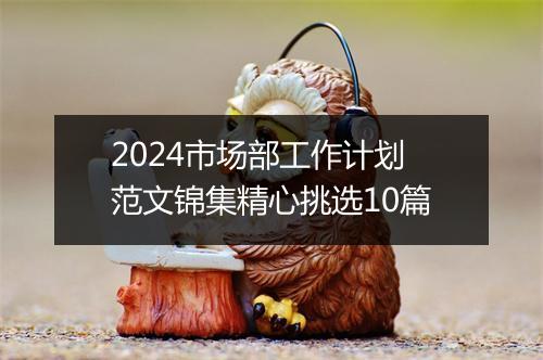 2024市场部工作计划范文锦集精心挑选10篇