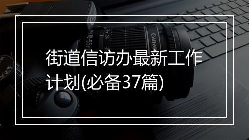 街道信访办最新工作计划(必备37篇)