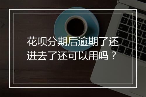 花呗分期后逾期了还进去了还可以用吗？