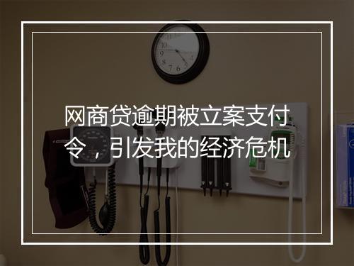 网商贷逾期被立案支付令，引发我的经济危机