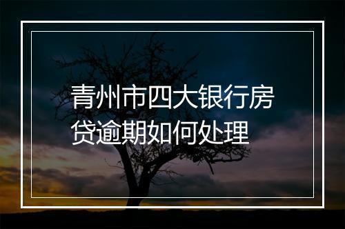 青州市四大银行房贷逾期如何处理