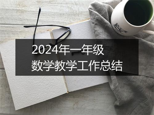 2024年一年级数学教学工作总结