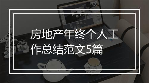 房地产年终个人工作总结范文5篇