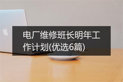 电厂维修班长明年工作计划(优选6篇)