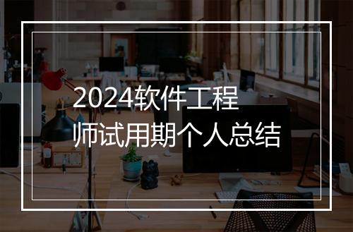 2024软件工程师试用期个人总结