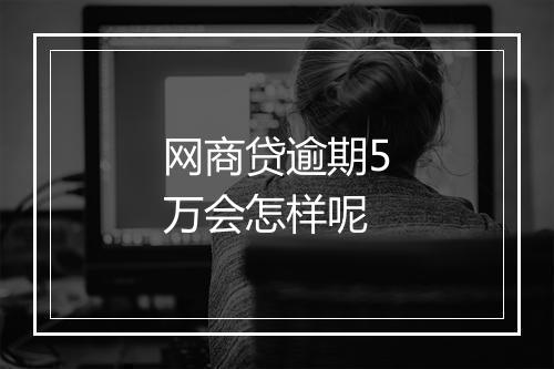网商贷逾期5万会怎样呢