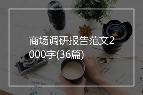 商场调研报告范文2000字(36篇)