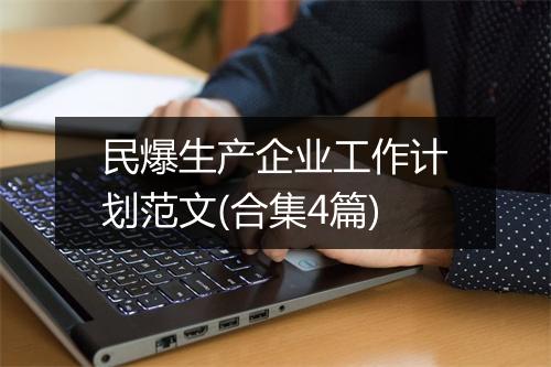 民爆生产企业工作计划范文(合集4篇)